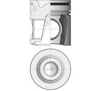 Piston 143.5mm Length 73mm Recess Diameter Fits SCANIA KOLBENSCHMIDT 41218600