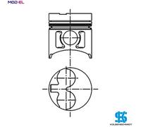 Piston with Rings 40253600 KS 5140 115017490 115017491 115101749