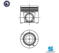 Piston KOLBENSCHMIDT 40286600 for IVECO DAILY IV Van 2.3 2006-2011