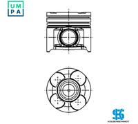 PISTON 40660600 STD FOR 192B1.000 Z19DTJ/19DTH 937A5.000 939A2.000 1.9L 4cyl