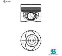 2x ✅Fits KOLBENSCHMIDT 40 683 600 Piston 40 683 600 Piston 81,01 (ST ⭐UK Seller⭐