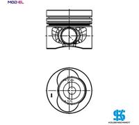 2x ✅Fits KOLBENSCHMIDT 40 683 600 Piston 40 683 600 Piston 81,01 (ST ⭐UK Seller⭐