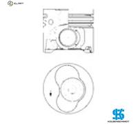 Piston 68.75mm Length For VW Multivan Touareg Transporter KOLBENSCHMIDT 41092600