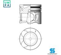 Cylinders/Pistons KOLBENSCHMIDT 41251610 for CITROËN DS FIAT FORD PEUGEOT