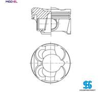 PISTON 41267600 STD FOR N18B16/N13B16A5FW 1.6L 4cyl