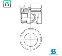 PISTON 41647620 FOR CNHA/DDAA/CNHC/DFCA/DETA/CZJA/DETB 2.0L 4cyl