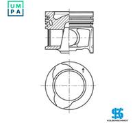 PISTON 41812620 FOR K9K608/612/636 1.5L 4cyl
