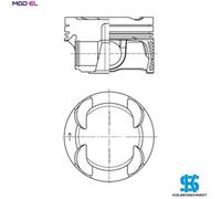 PISTON 42101600 STD FOR MINI BMW 5/G30/F90/G31/Active/Tourer/F4 X1/F48 X2/F39