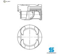 PISTON 42101600 STD FOR MINI BMW 5/G30/F90/G31/Active/Tourer/F4 X1/F48 X2/F39