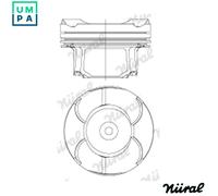PISTON 87-434600-00 STD FOR N20 B20 A 2.0L 4cyl
