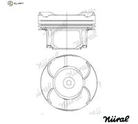 PISTON 87-434600-00 STD FOR N20 B20 A 2.0L 4cyl