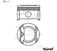 PISTON 87-444800-10 STD FOR N12B16/N16B16A5FS5FH5FK 1.6L 4cyl