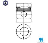 PISTON 91118600 STD FOR 4.236/D 39 C 3.9L 4cyl