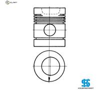 2x ✅Fits KOLBENSCHMIDT 91 118 600 Piston 91 118 600 Piston (diameter ⭐UK Seller⭐