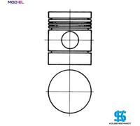 PISTON 91127600 STD FOR 4.192 3.2L 4cyl 6.288 4.7L 6cyl