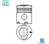 PISTON 92815600 STD FOR F 2L 912 1.9L 2cyl F 3L 912 D 2.8L 3cyl 3.8L 4cyl 4.7L