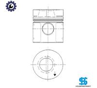 Engine piston 93951600 KOLBENSCHMIDT for MERCEDES-BENZ FAP