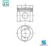 PISTON 94412600 STD FOR D0824LOH01/0824LFL01/0824LFL05/0824LF01 4.6L 4cyl 6.9L