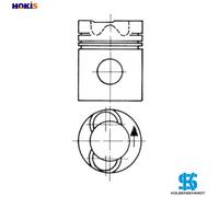 Piston 94724700 by Kolbenschmidt,RENAULT TRUCK PISTON 94 724 700 NEW