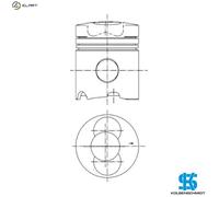 PISTON 99343600 STD FOR F 3L 913 3.1L 3cyl F 4L 913 4.1L 4cyl F 6L 913 6.1L