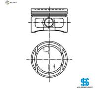 PISTON 99562600 STD FOR AFH/AHW/AKQ/AFK/APE/AQQ/ANM/AUA/AUB/AXP/BBY/BCA 1.4L