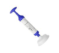 Piston-Action Powerful Seal Plunger: This toilet plunger uses a piston mechanism to create strong air pressure and a tight seal over the drain. A single simple push forces water and air through clogs,