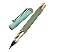 Piston-Filled Calligraphy Brush Metal Pen Clip Fit for Regular/Cursive Scripts Beginners Kids Calligraphy Gifts Supplies Fountain Pen Set with Nibs Cartridge Refillable for Men Women Writing