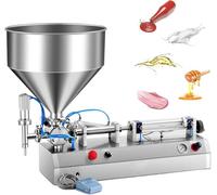 Piston Filler Pneumatic Liquid Paste Filling Machine - Automatic Dispenser for Liquid, Cream, and Lotion Applications
