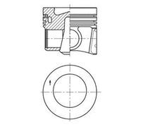 Piston Fits Audi A1 A3 Seat Leon Toledo Skoda Octavia VW KOLBENSCHMIDT 41271610