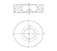 MAHLE 081 PI 00123 002 Piston