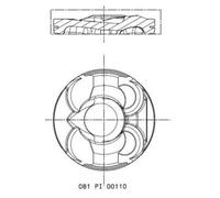 MAHLE 081 PI 00110 000 Piston
