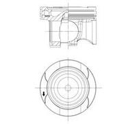 Piston Fits Mercedes-Benz A-Class B-Class C-Class CLA CLS KOLBENSCHMIDT 41829600