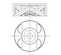 MAHLE 001 PI 00105 000 Piston