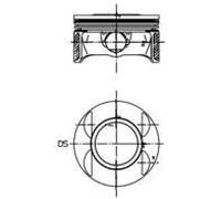 Piston Fits Opel Astra Astra H Classic Signum Vauxhall KOLBENSCHMIDT 40027700