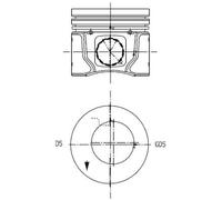 PISTON FOR FORD C-MAX FOCUS KOLBENSCHMIDT 99963600