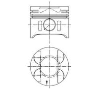 PISTON FOR MERCEDES-BENZ ACCELO W203 CL203 S203 KOLBENSCHMIDT 41014600