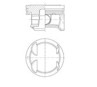 PISTON FOR OPEL ADAM CORSA D CORSA E KOLBENSCHMIDT 41006610