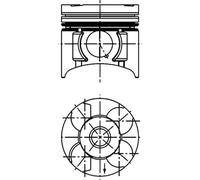 PISTON FOR OPEL ASTRA H ASTRA H COMBO CORSA C KOLBENSCHMIDT 40392600