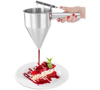Piston Funnel 1.3 L 8 mm - Piston Funnels by Royal Catering Silver