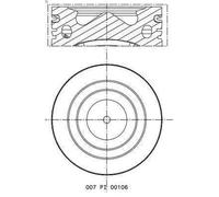 Piston MAHLE 007 PI 00106 001 for IVECO DAILY IV Van 3 2006-2011