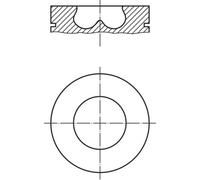 Piston MAHLE 013 PI 00107 000 for FORD TRANSIT Van (FA_ _) 2.4 2004-2006