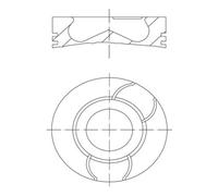 Piston MAHLE 021 PI 00124 000 for DACIA LOGAN (LS_) 1.5 2007-2011