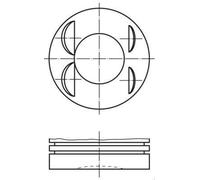 Piston MAHLE 021 PI 00127 001 for NISSAN JUKE (F15) 1.2 2014-2019