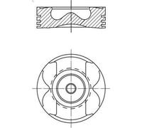 Piston MAHLE 021 PI 00129 000 for RENAULT ESPACE V (JR_) 2 2018-2023
