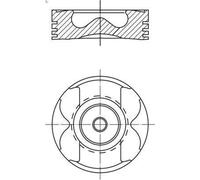 Piston MAHLE 021 PI 00129 000 for RENAULT ESPACE V (JR_) 2 2021-2023