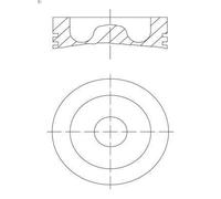 Piston MAHLE 061 PI 00129 000 for SCANIA T 15.607 2004-2005