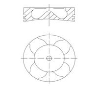 Piston MAHLE 081 PI 00103 000 for BMW 5 (E60) 3 2002-2009