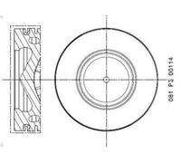 Piston MAHLE 081 PI 00114 000 for BMW 5 (E60) 2 2005-2009