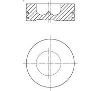 Engine piston Coated 439 14 00 MAHLE