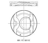 Piston MAHLE 681 PI 00110 002 for KIA CARENS IV 1.6 2013-2016